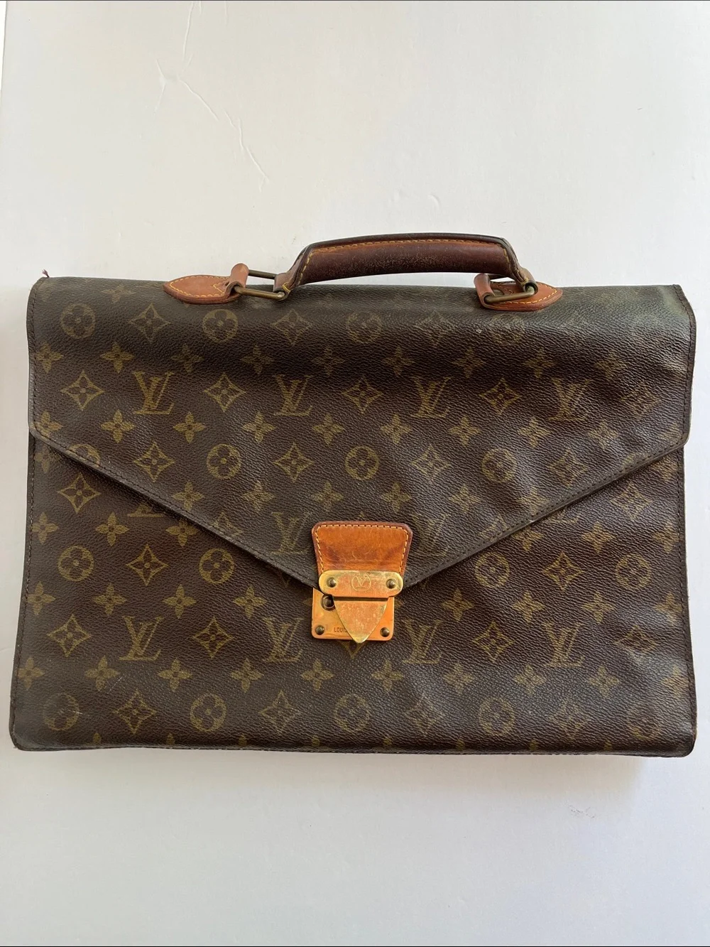 Vintage Louis Vuitton Monogram Canvas Briefcase